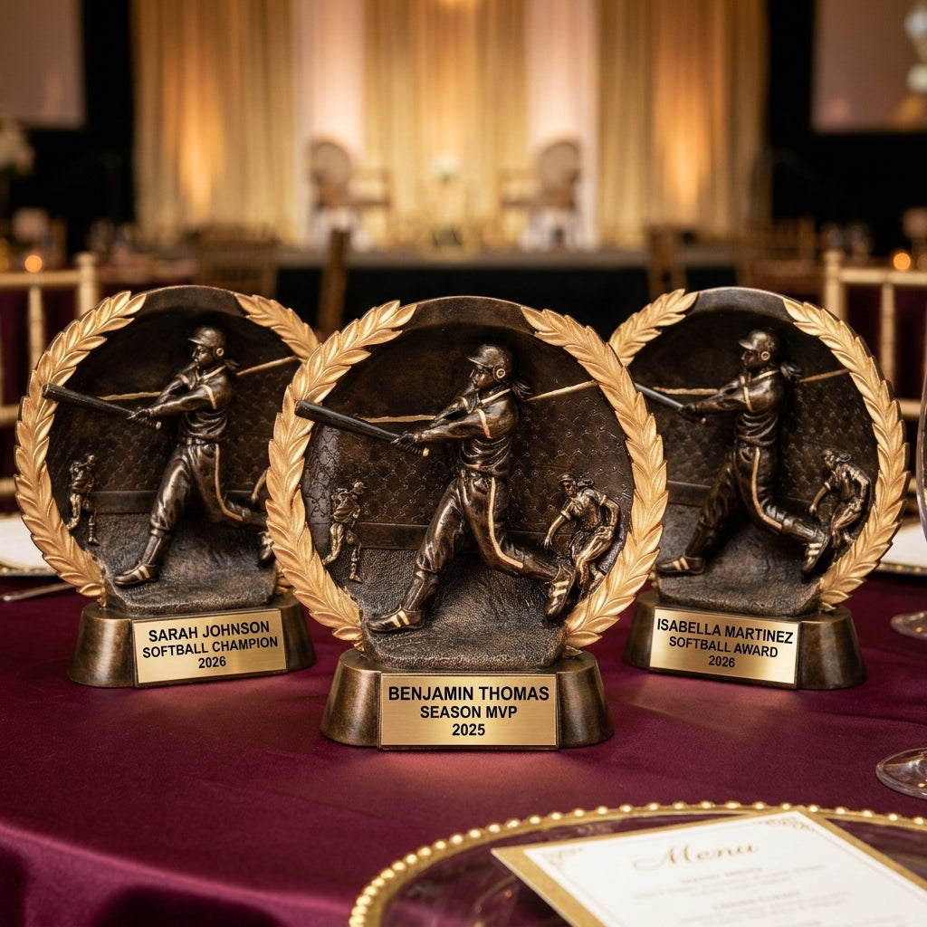 Softball Award Trophy | Personalized | Custom Engraved | MVP | Team Gift | Softball Gifts | All Star | Wood Unlimited - View 6