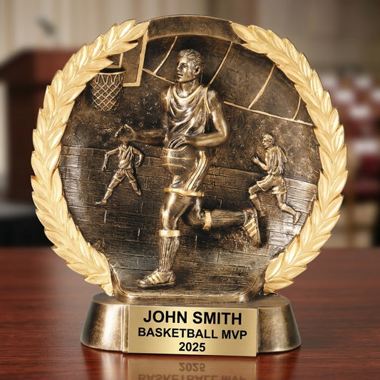 Basketball Award Trophy | Personalized | Custom Engraved | Basketball Gift | Sports Award | Team Trophy - View 2