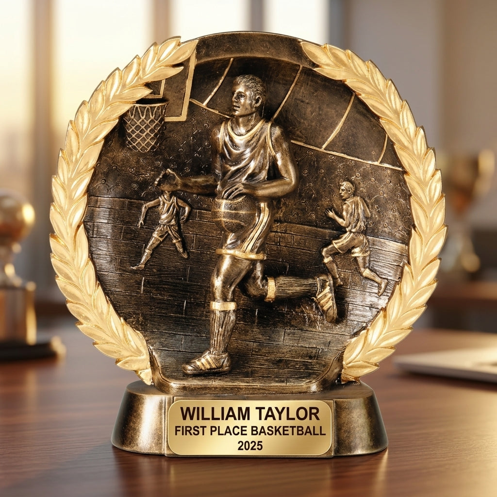 Basketball Award Trophy | Personalized | Custom Engraved | Basketball Gift | Sports Award | Team Trophy - View 5