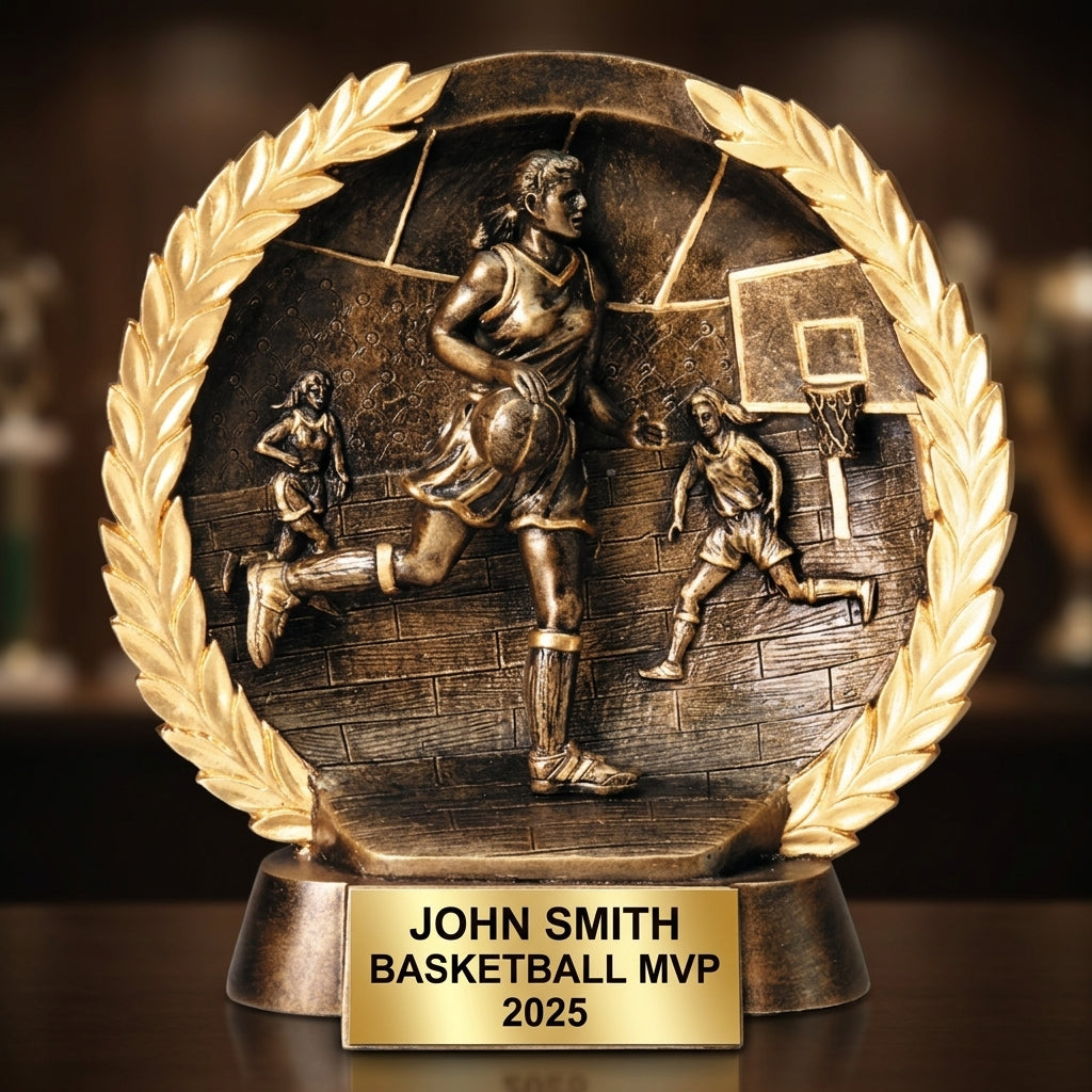 Basketball Award Trophy | Personalized | Custom Engraved | Team Trophy | Basketball Gift | Award Ceremony - View 1