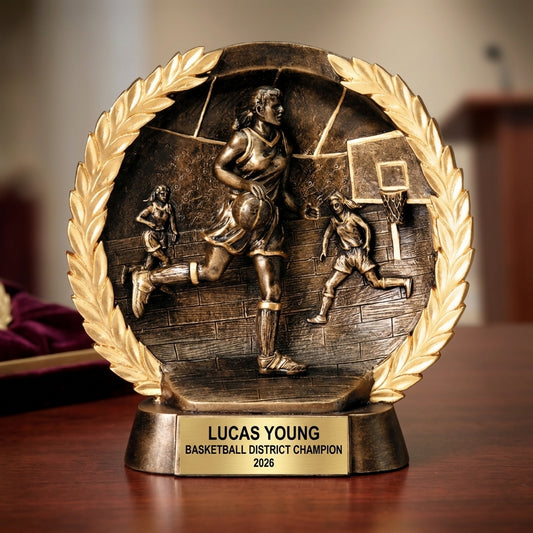 Basketball Award Trophy | Personalized | Custom Engraved | Team Trophy | Basketball Gift | Award Ceremony - View 2