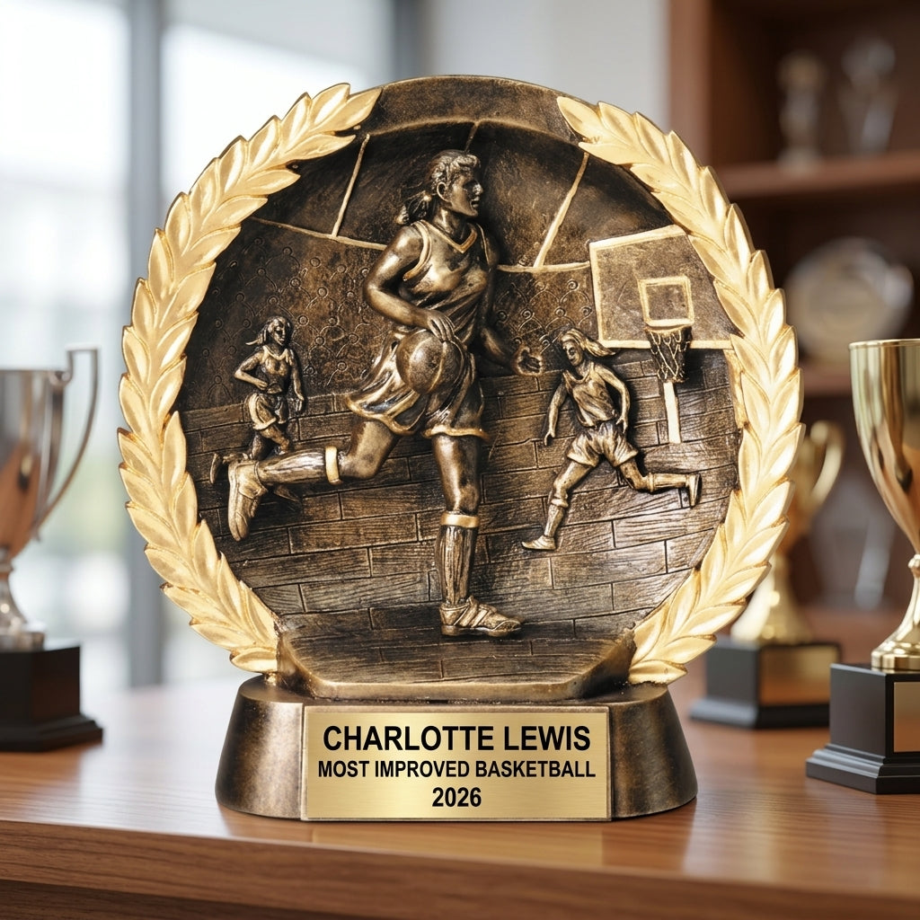 Basketball Award Trophy | Personalized | Custom Engraved | Team Trophy | Basketball Gift | Award Ceremony - View 4