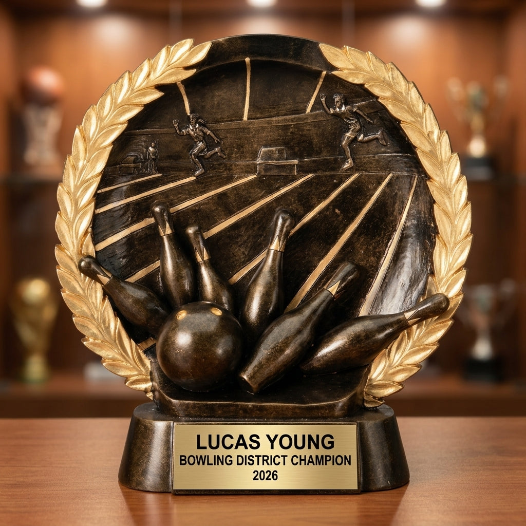 Bowling Award Trophy | Personalized | Custom Engraved | Bowling Gift | Team Award | Tournament Trophy | Bowling League Award - View 1