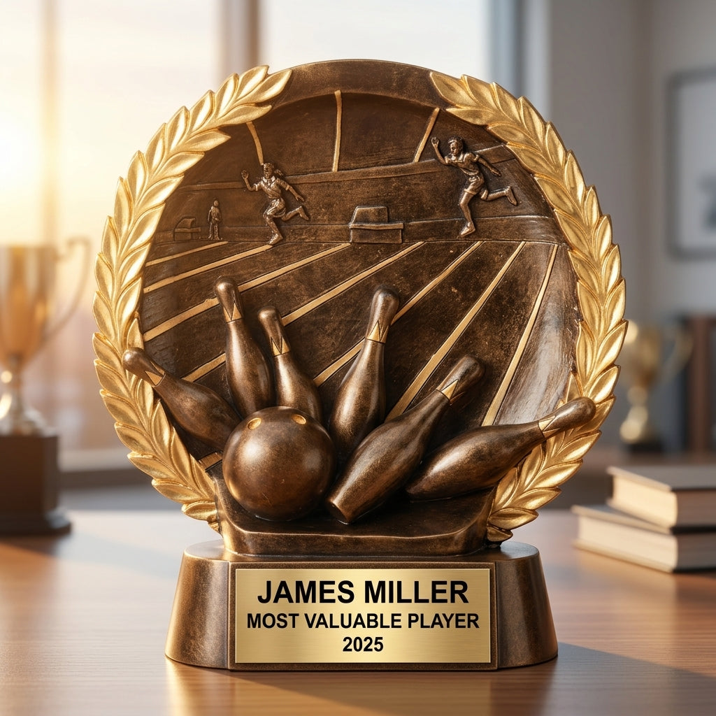 Bowling Award Trophy | Personalized | Custom Engraved | Bowling Gift | Team Award | Tournament Trophy | Bowling League Award - View 5