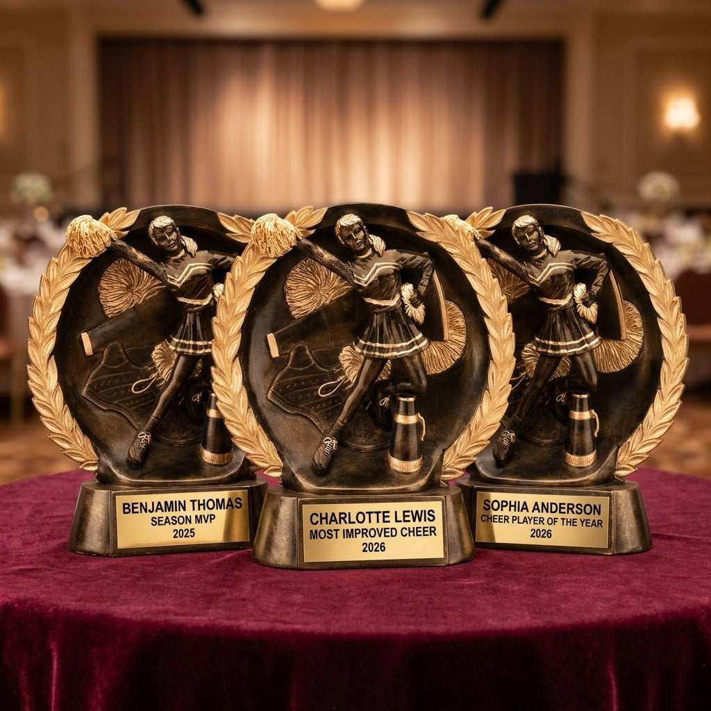 Cheer Award Trophy | Personalized | Custom Engraved | Cheerleading Trophy | Cheer Gifts | Team Award | Cheerleader Trophy - View 6