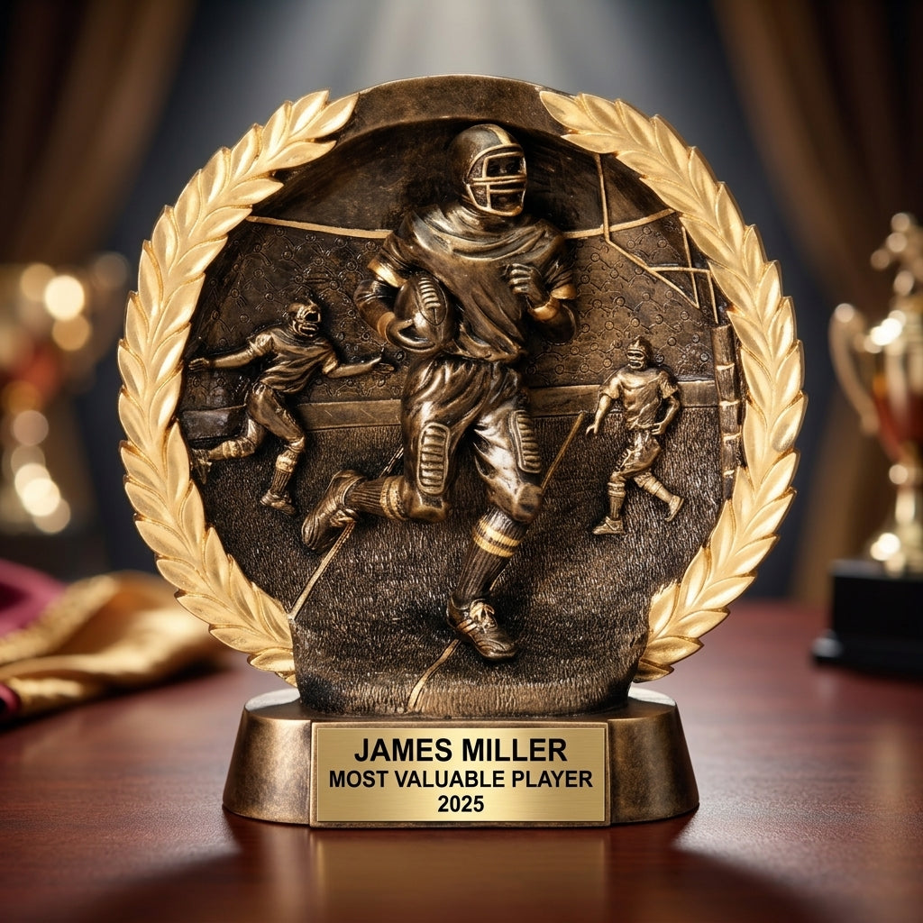 Football Award Trophy | Personalized | Custom Engraved | Football Trophy | Personalized Football Gift | Football Team Award - View 2