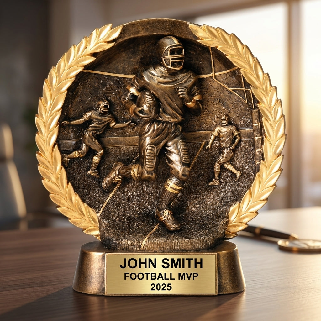 Football Award Trophy | Personalized | Custom Engraved | Football Trophy | Personalized Football Gift | Football Team Award - View 5