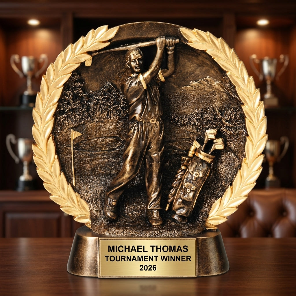 Golf Award Trophy | Personalized | Custom Engraved | Golf Tournament Award | Champion Trophy | Golf Gift - View 1