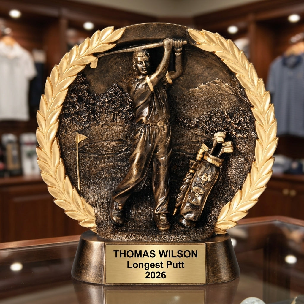 Golf Award Trophy | Personalized | Custom Engraved | Golf Tournament Award | Champion Trophy | Golf Gift - View 3
