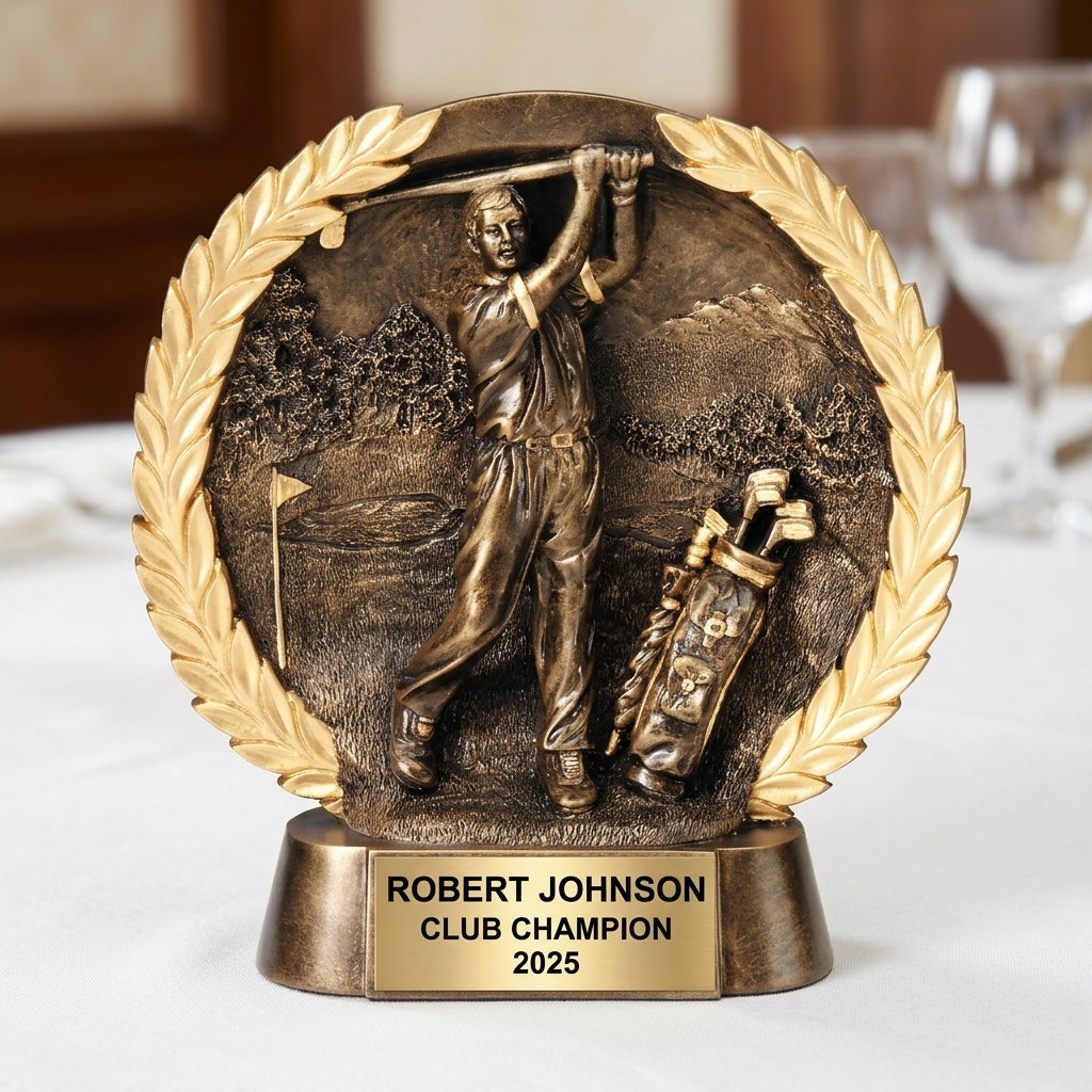 Golf Award Trophy | Personalized | Custom Engraved | Golf Tournament Award | Champion Trophy | Golf Gift - View 5