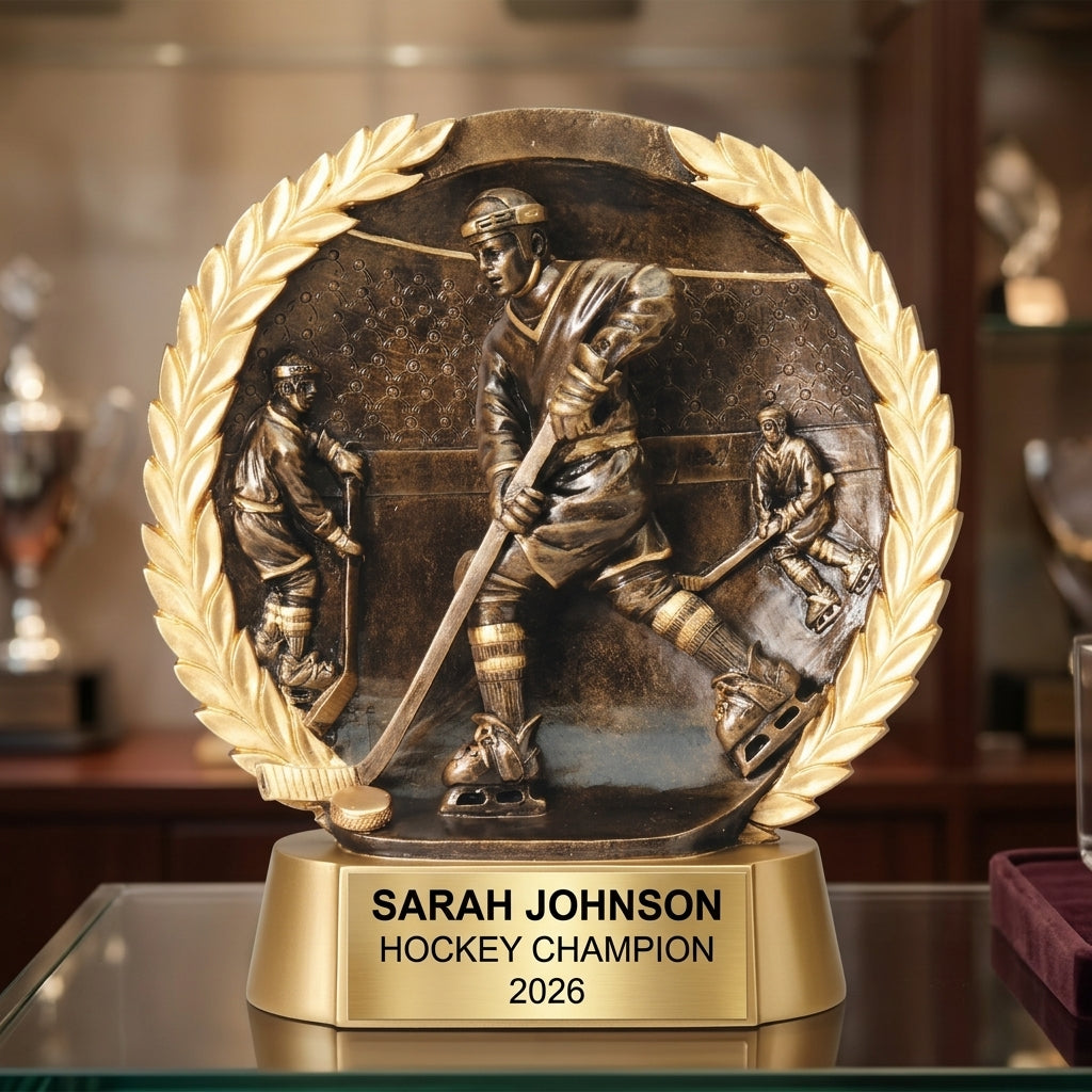 Hockey Award Trophy | Personalized | Custom Engraved | Hockey Gift | Team Award | Player Trophy | Hockey League | Personalized Hockey - View 1