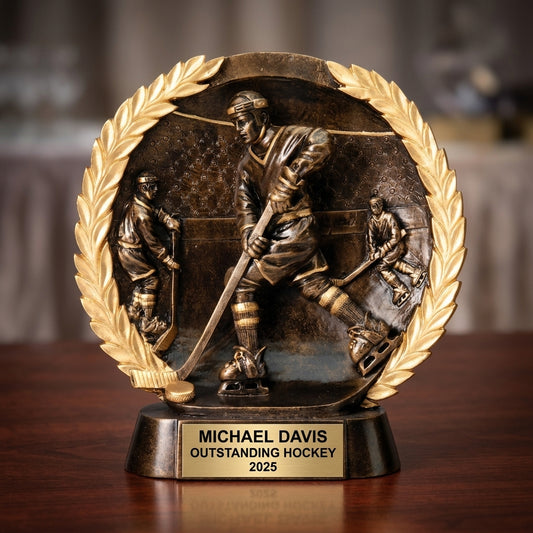 Hockey Award Trophy | Personalized | Custom Engraved | Hockey Gift | Team Award | Player Trophy | Hockey League | Personalized Hockey - View 2