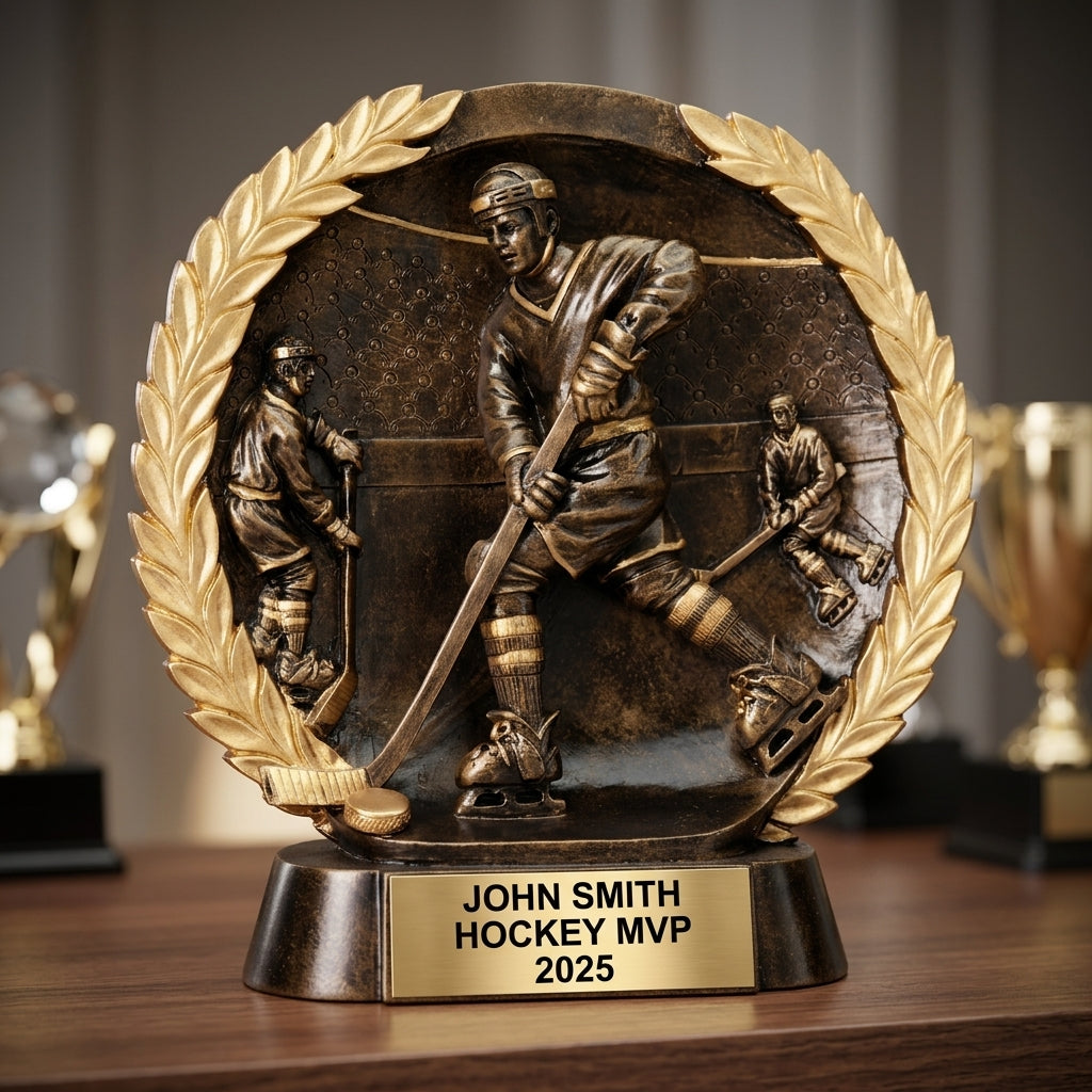 Hockey Award Trophy | Personalized | Custom Engraved | Hockey Gift | Team Award | Player Trophy | Hockey League | Personalized Hockey - View 4