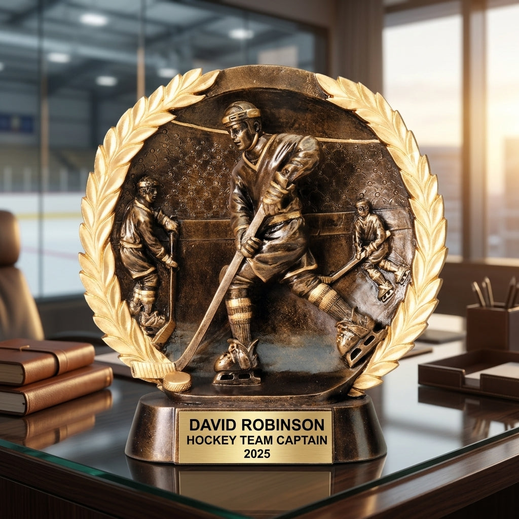Hockey Award Trophy | Personalized | Custom Engraved | Hockey Gift | Team Award | Player Trophy | Hockey League | Personalized Hockey - View 5