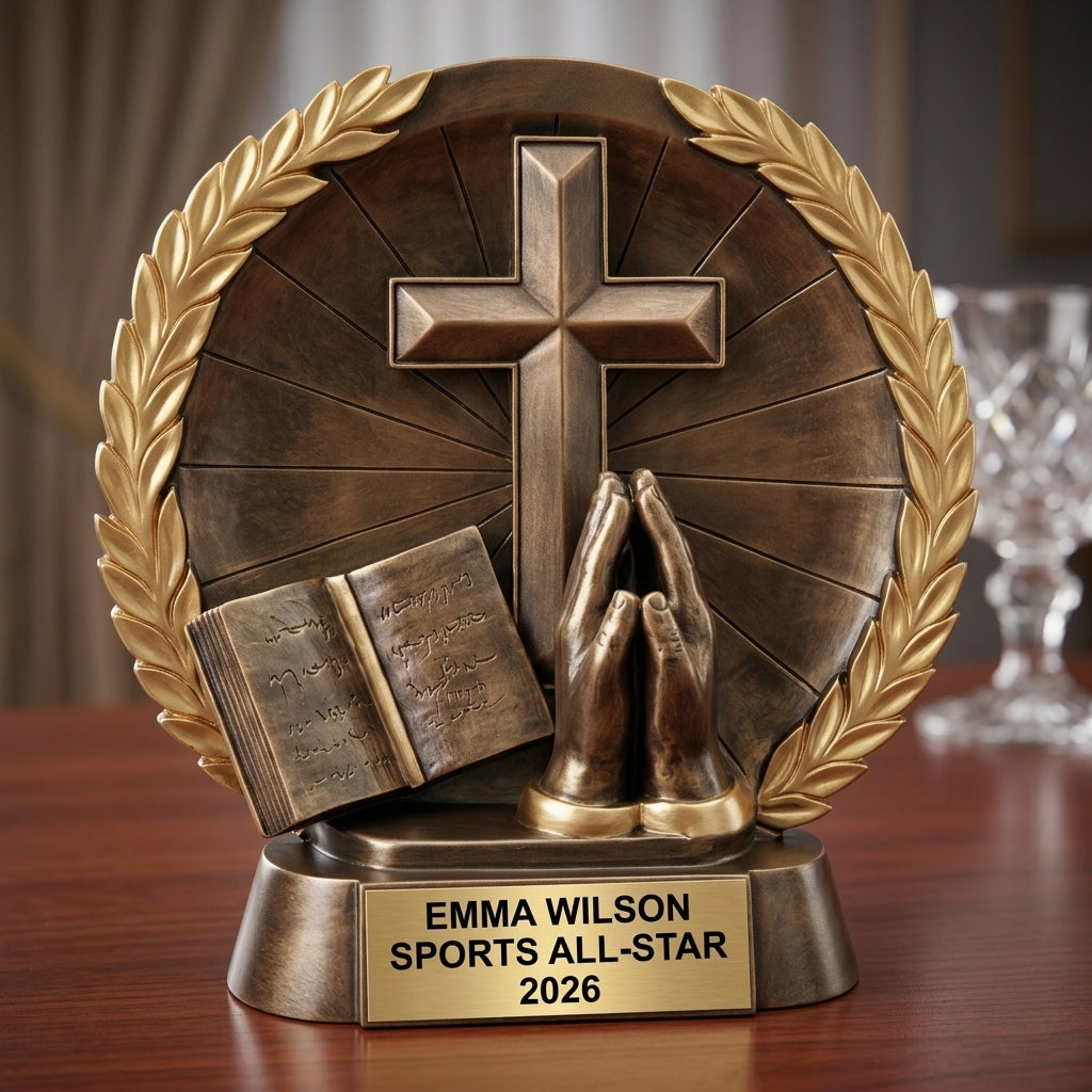 Sports Award Trophy | Personalized | Custom Engraved | Resin Sports Trophy | Recognition Award | Achievement Gift - View 2