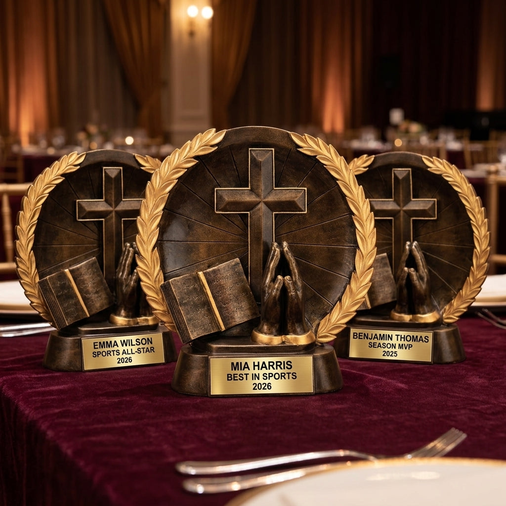 Sports Award Trophy | Personalized | Custom Engraved | Resin Sports Trophy | Recognition Award | Achievement Gift - View 6