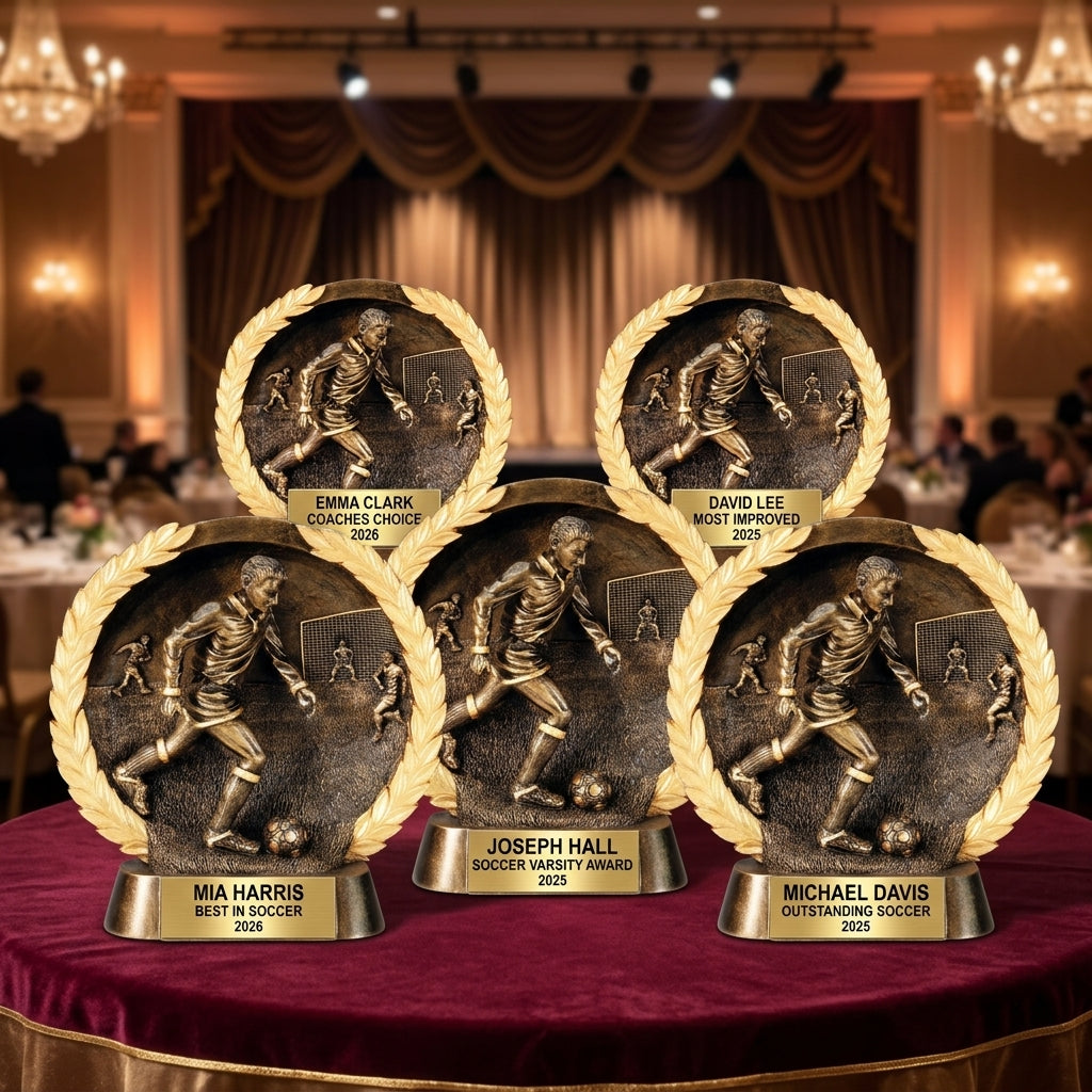 Personalized | Soccer Award | Custom Engraved | Soccer Trophy | Engraved Soccer | Custom Award | Youth Soccer | MVP Trophy | Team Award - View 6