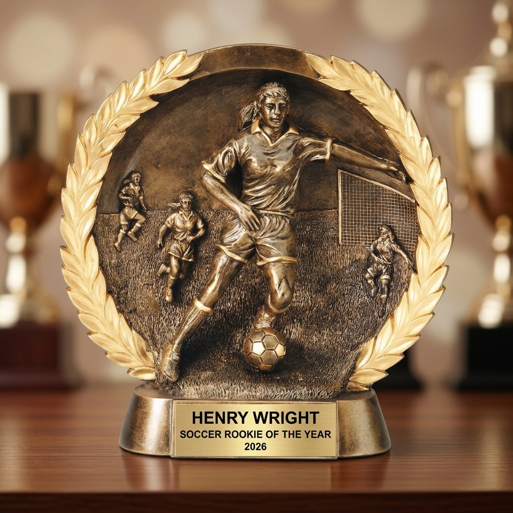 Personalized | Soccer Award | Custom Engraved | Soccer Trophy | Girls Soccer | Personalized Award | Youth Team | MVP Award | Coach Gift - View 4