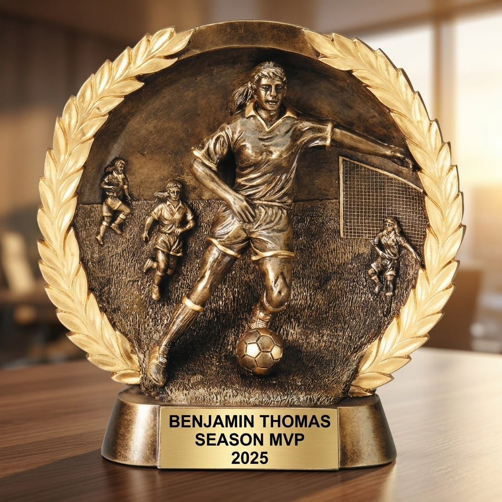 Personalized | Soccer Award | Custom Engraved | Soccer Trophy | Girls Soccer | Personalized Award | Youth Team | MVP Award | Coach Gift - View 5