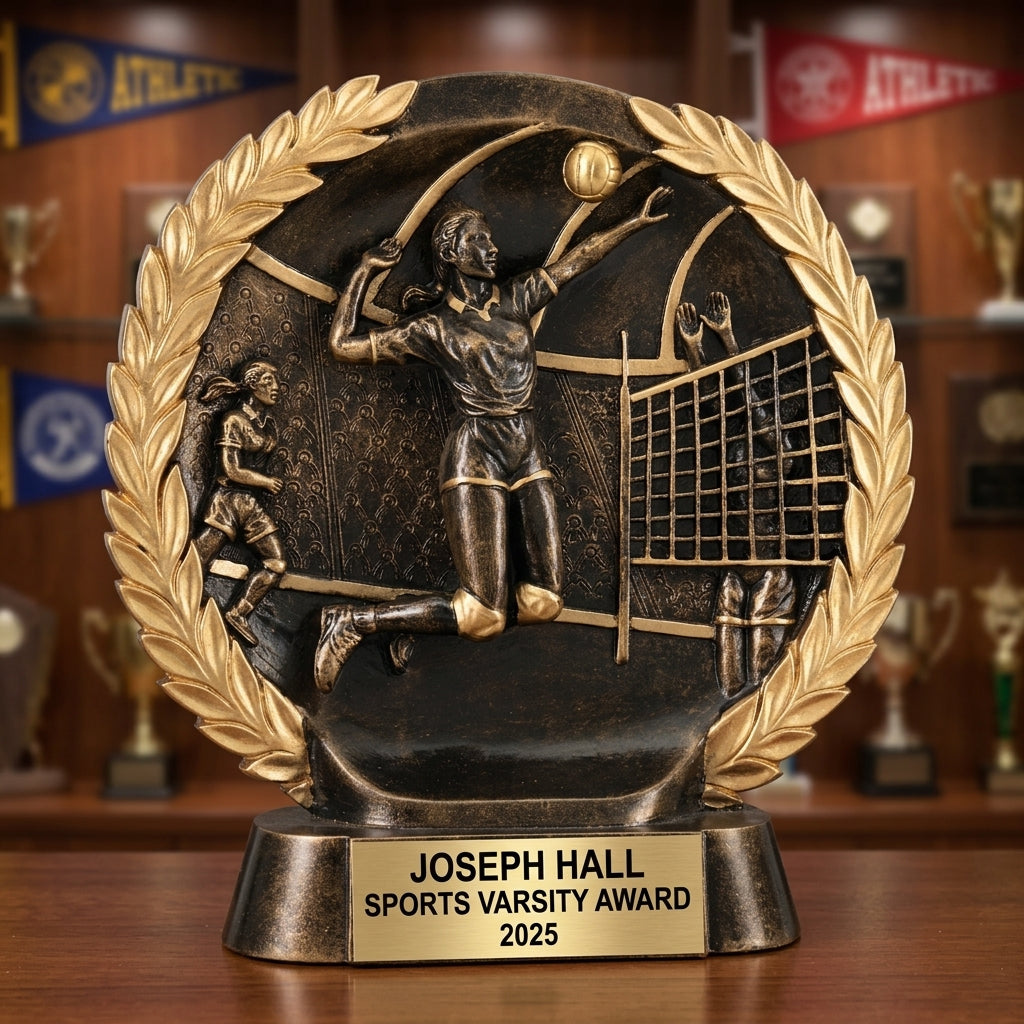 Volleyball Sports Award Trophy | Personalized | Custom Engraved | Team Gift | Award Ceremony | Volleyball Trophy | Personalized Gift - View 3