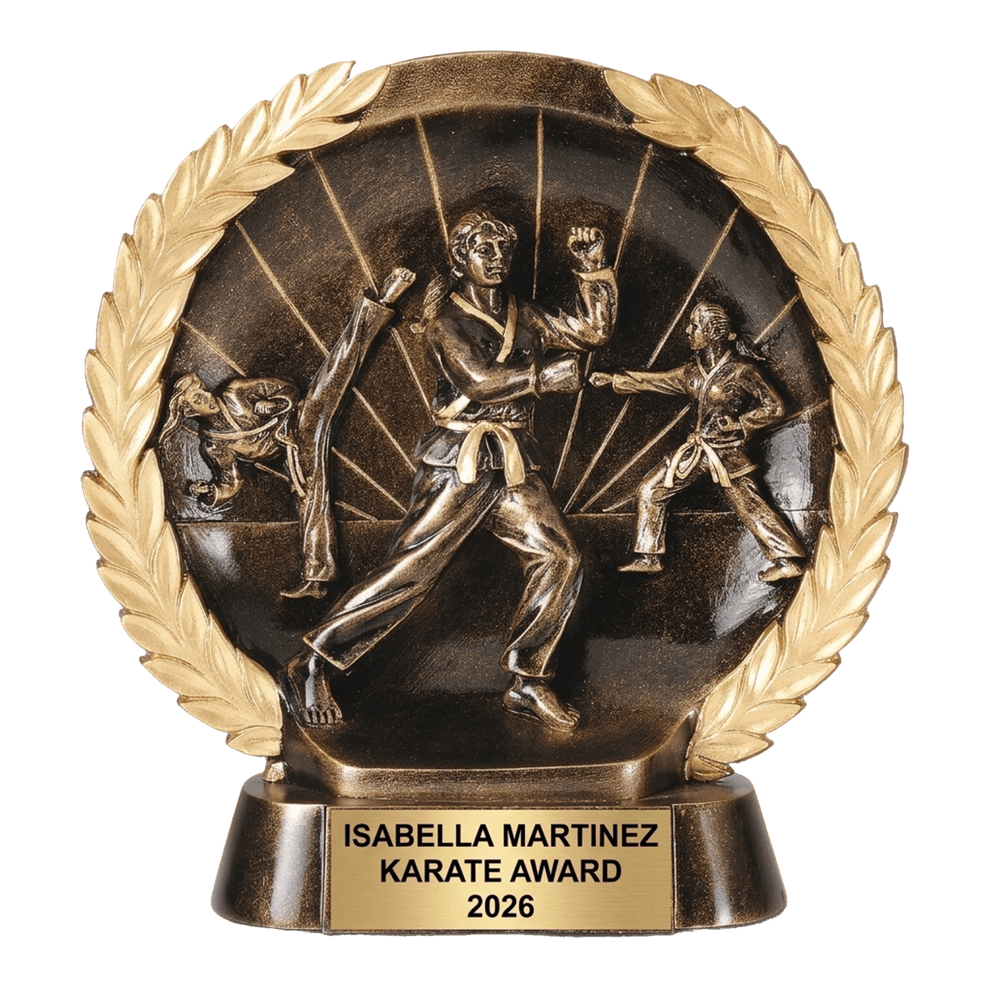 Martial Arts Award Trophy | Personalized Karate Gift | Custom Engraved | Dojo | Team Award | Tournament Trophy