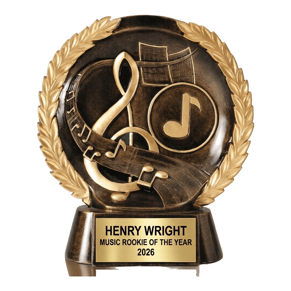 Personalized Music Award Trophy, Custom Engraved Musician & Band Recognition, Choir Director Gift