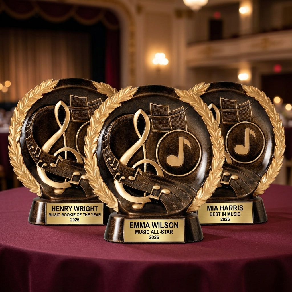 Personalized | Music Award | Custom Engraved | Music Trophy | Engraved Award | Personalized Music | Musician Gift | Band Choir - View 6