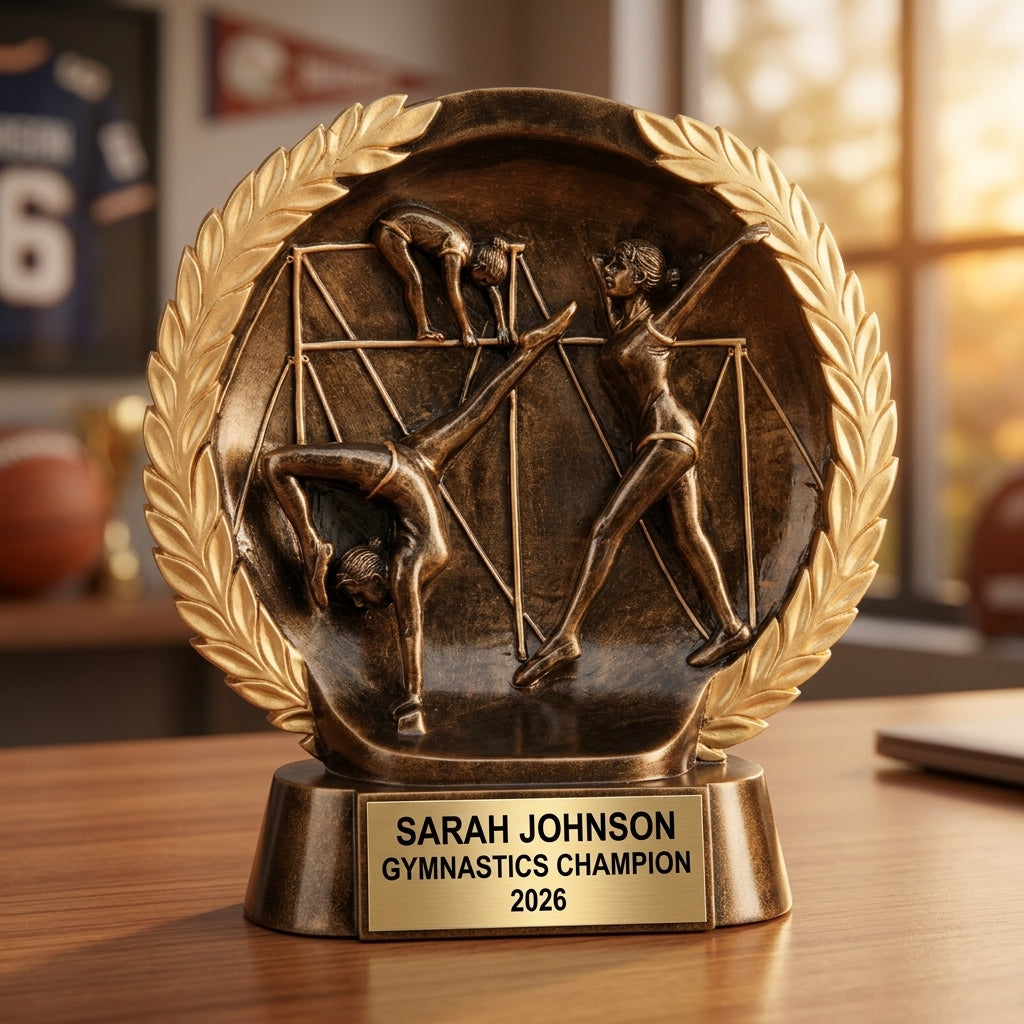 Gymnastics Award Trophy | Personalized | Custom Engraved | Gymnastics Gift | Team Award | Gymnastics Banquet - View 5
