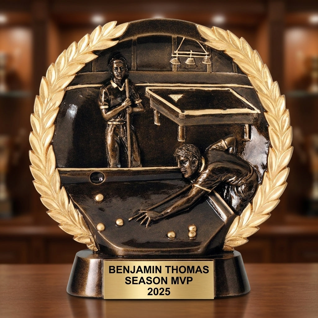 Sports Award Trophy | Personalized Pool Trophy | Custom Engraved | Team Banquet | Award Ceremony | Personalized Gift - View 1