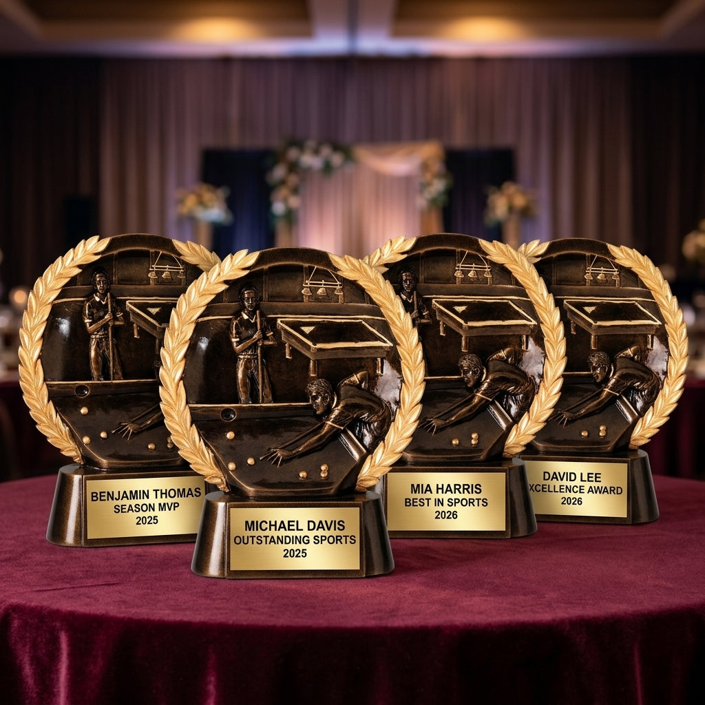 Sports Award Trophy | Personalized Pool Trophy | Custom Engraved | Team Banquet | Award Ceremony | Personalized Gift - View 6
