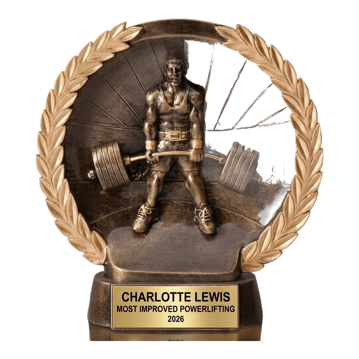Personalized | Powerlifting Award | Custom Engraved | Powerlifting Trophy | Deadlift Award | Weightlifting Gift | Gym Trophy