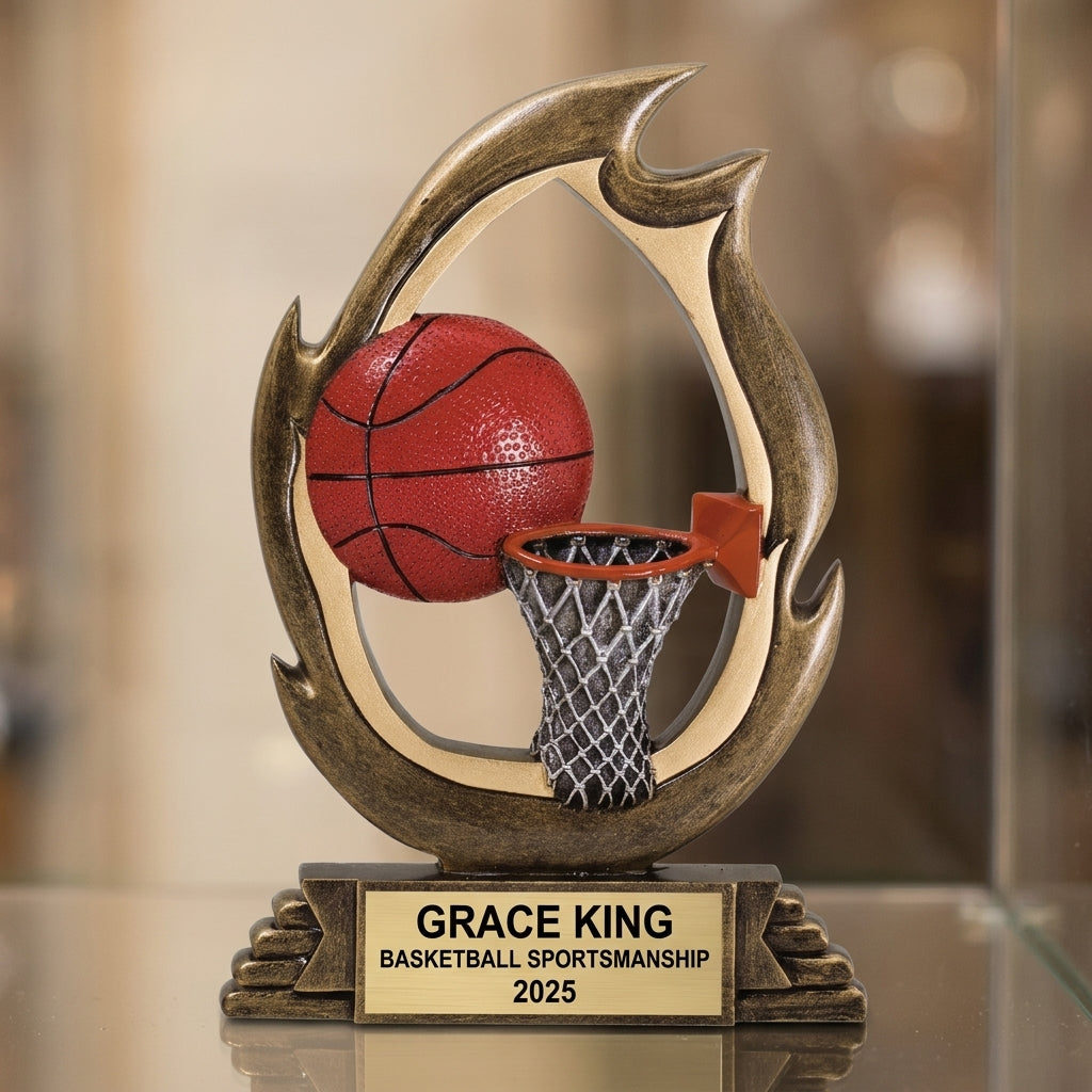 Basketball Trophy Award | Personalized Basketball Award | Custom Engraved | Basketball Gift | Basketball Team Award - View 1