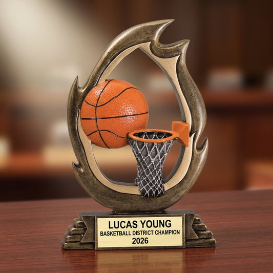 Basketball Trophy Award | Personalized Basketball Award | Custom Engraved | Basketball Gift | Basketball Team Award - View 2