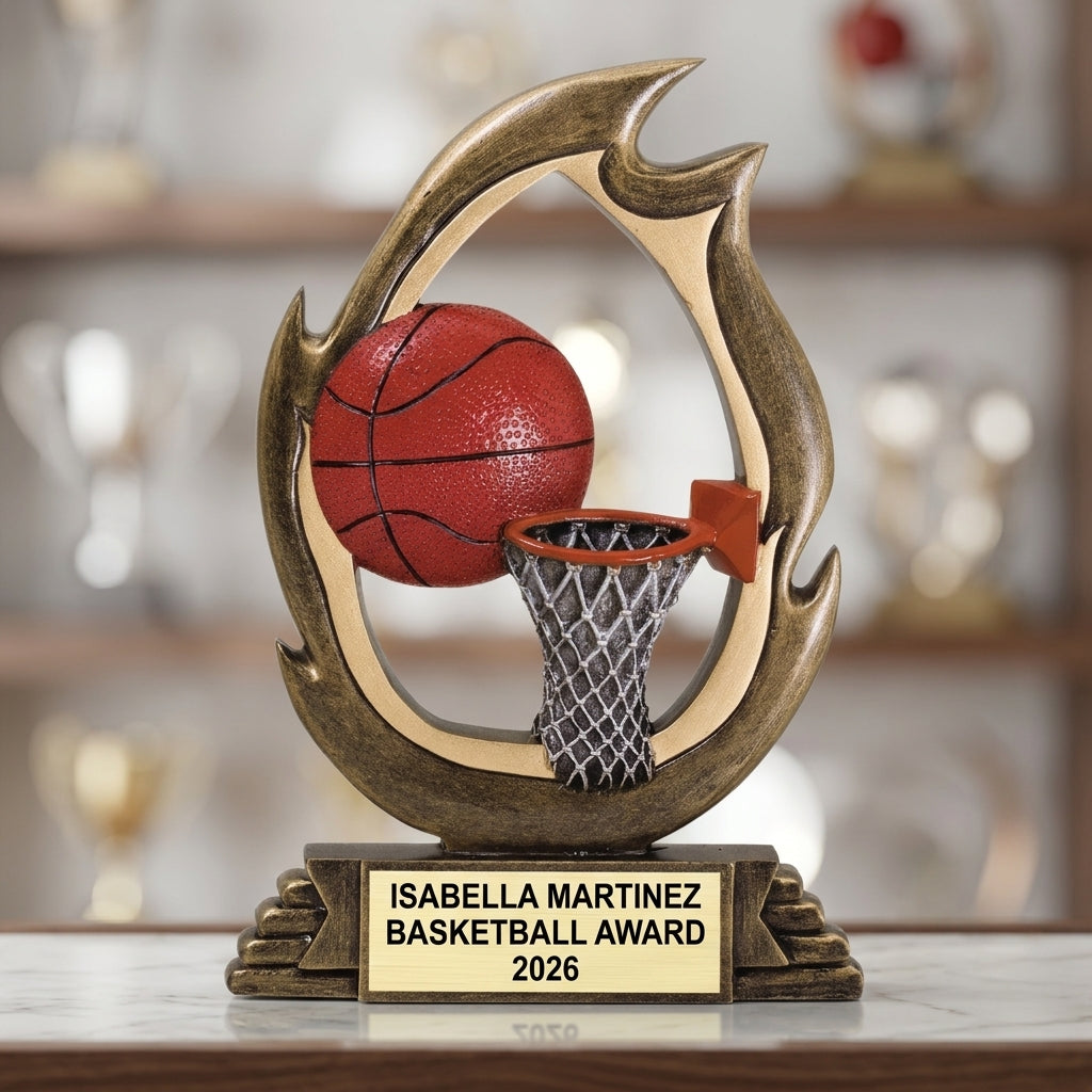 Basketball Trophy Award | Personalized Basketball Award | Custom Engraved | Basketball Gift | Basketball Team Award - View 4