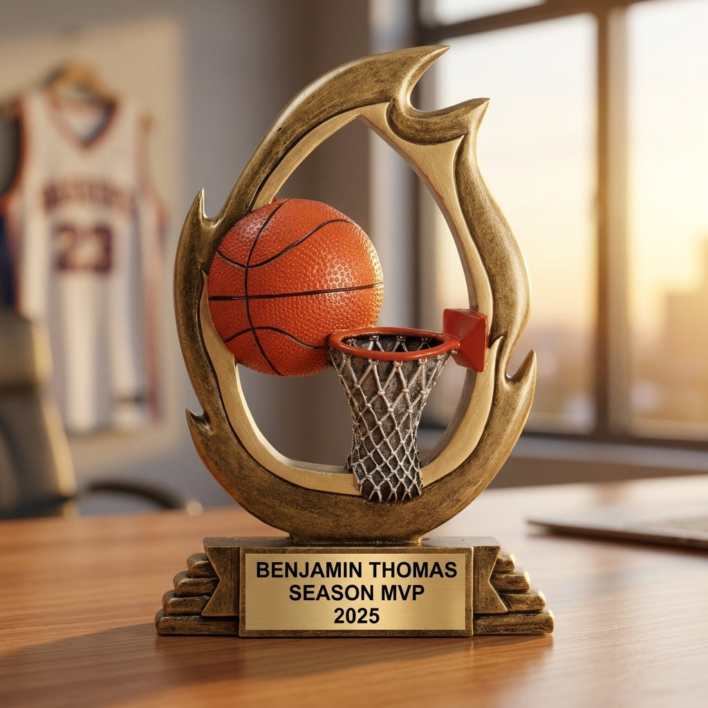 Basketball Trophy Award | Personalized Basketball Award | Custom Engraved | Basketball Gift | Basketball Team Award - View 5