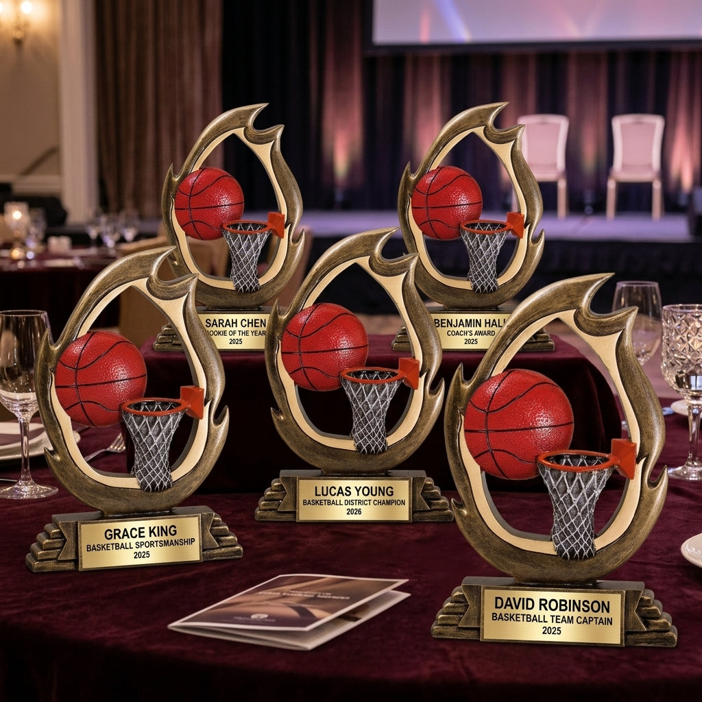 Basketball Trophy Award | Personalized Basketball Award | Custom Engraved | Basketball Gift | Basketball Team Award - View 6