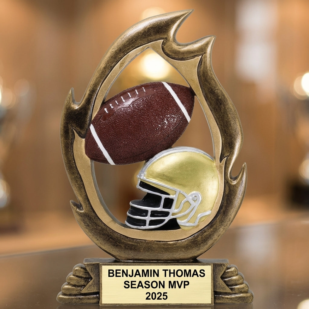Football Trophy Award | Personalized Football Award | Custom Engraved | Football Gifts | Team Awards | Football Tournament Trophy - View 1