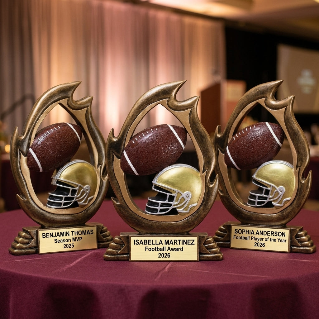 Football Trophy Award | Personalized Football Award | Custom Engraved | Football Gifts | Team Awards | Football Tournament Trophy - View 6