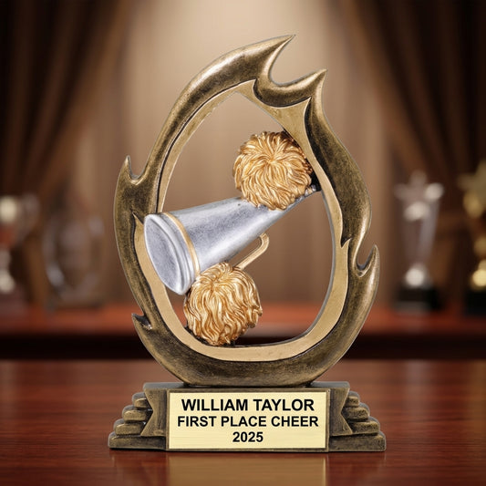 Cheer Trophy Award | Personalized Cheer Award | Custom Engraved | Cheerleading Trophy | Cheer Gift - View 2