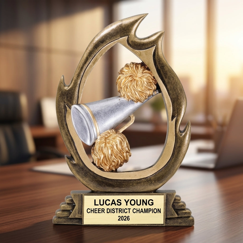 Cheer Trophy Award | Personalized Cheer Award | Custom Engraved | Cheerleading Trophy | Cheer Gift - View 5