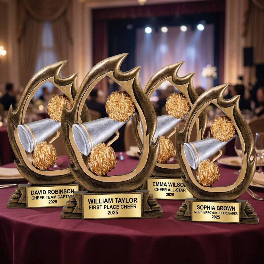 Cheer Trophy Award | Personalized Cheer Award | Custom Engraved | Cheerleading Trophy | Cheer Gift - View 6