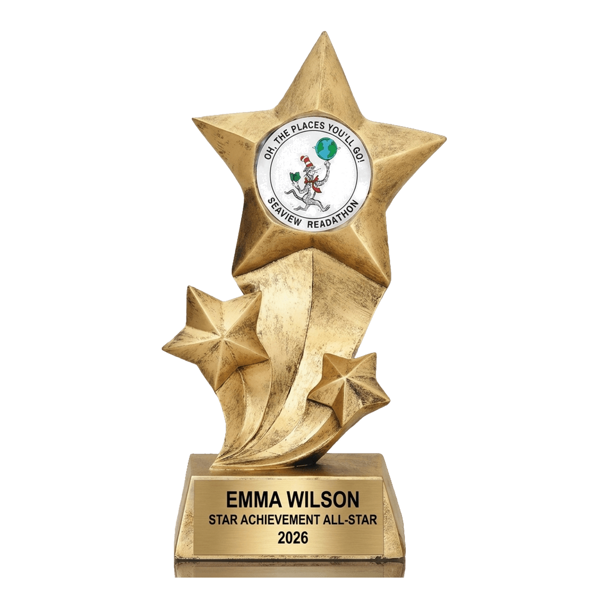 Personalized | Star Achievement Award | Custom Engraved | Engraved | Star | Trophy | Award | MVP | Achievement | Recognition | Custom