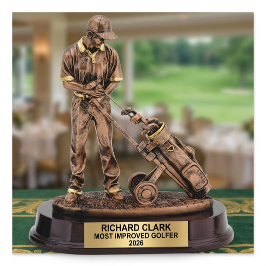 Personalized | Golf Award | Custom Engraved | Golf Trophy | Golfer Award | Personalized Golf | Engraved Trophy | Tournament Winner - View 2