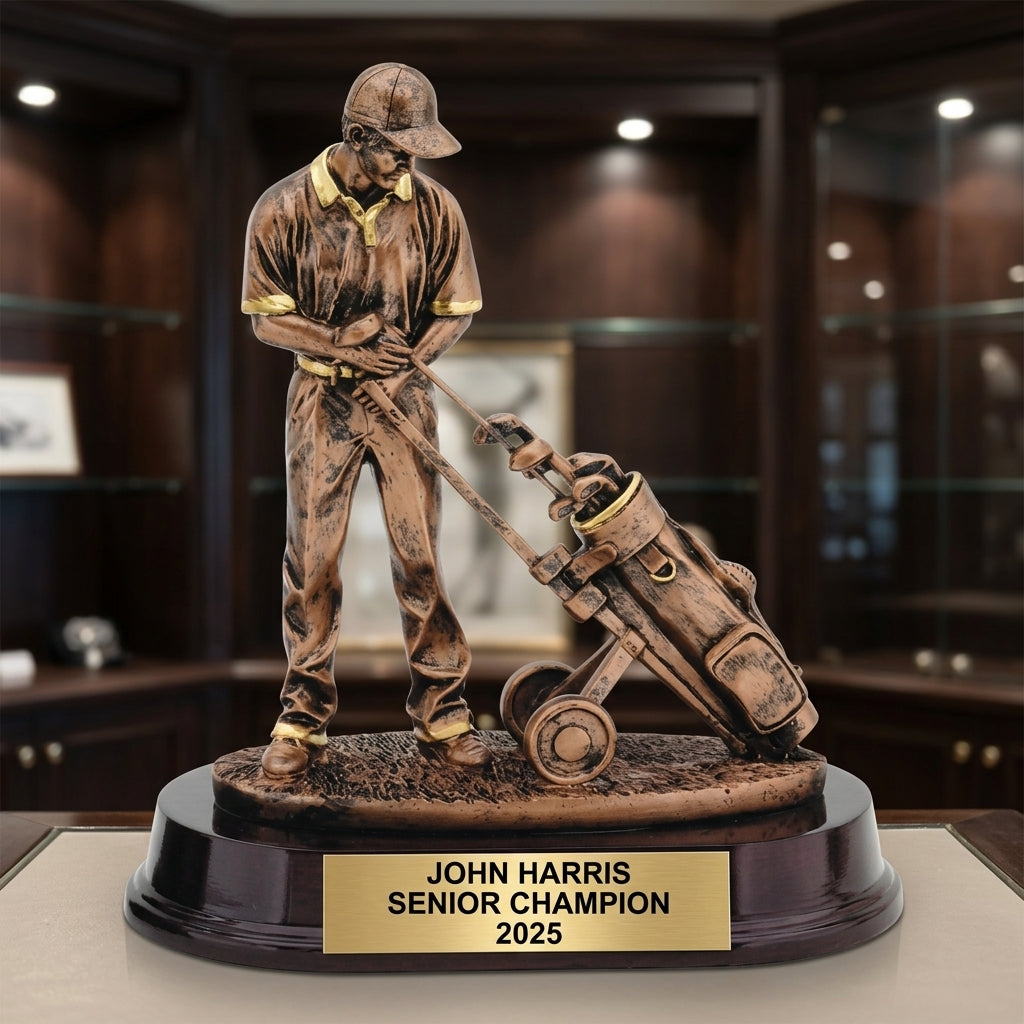 Personalized | Golf Award | Custom Engraved | Golf Trophy | Golfer Award | Personalized Golf | Engraved Trophy | Tournament Winner - View 3