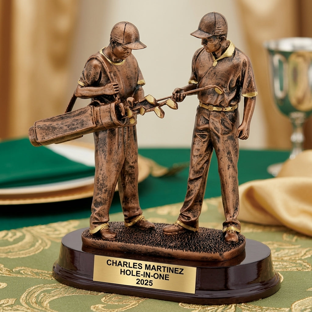 Personalized | Golf Award | Custom Engraved | Golf Trophy | Engraved Award | Golfer Caddie | Personalized Gift | Tournament Prize - View 2