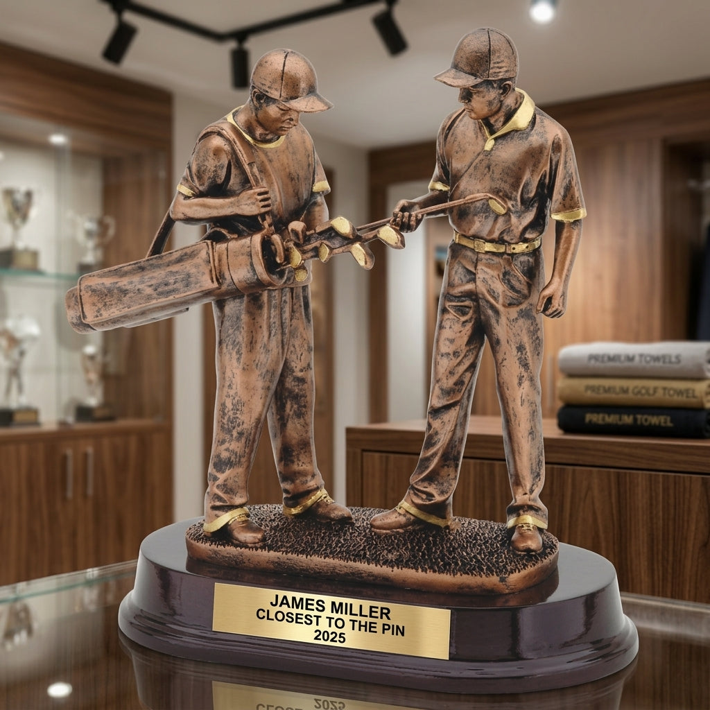 Personalized | Golf Award | Custom Engraved | Golf Trophy | Engraved Award | Golfer Caddie | Personalized Gift | Tournament Prize - View 3
