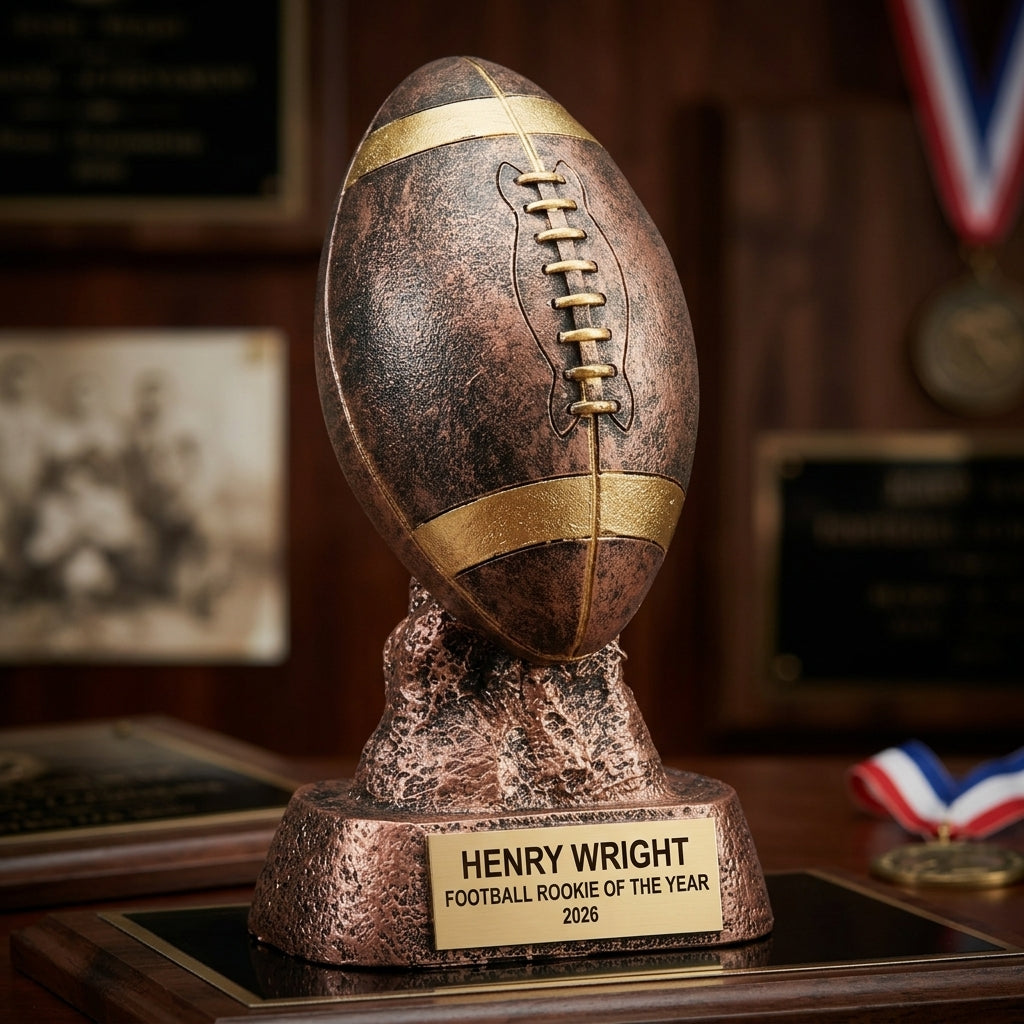 Personalized | Football Award | Custom Engraved | Football Trophy | Personalized Award | Youth Football | Team Banquet | MVP Award - View 3