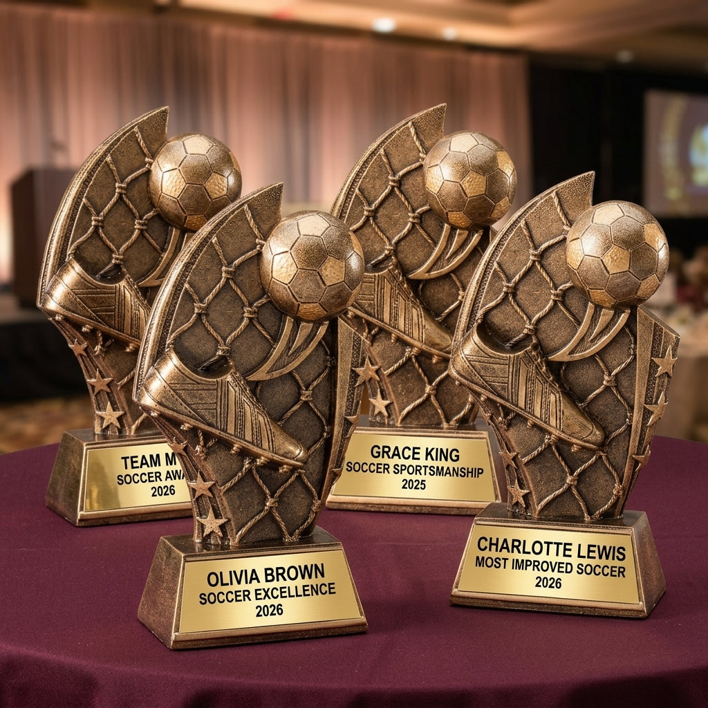 Personalized | Soccer Award | Custom Engraved | Soccer Trophy | Personalized Award | Youth Soccer | Team Banquet | MVP Award - View 6