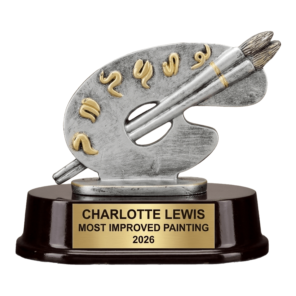 Personalized | Painting Award | Custom Engraved | Art Award | Artist Trophy | Painting Prize | Palette Brush | Engraved Art | Custom Award