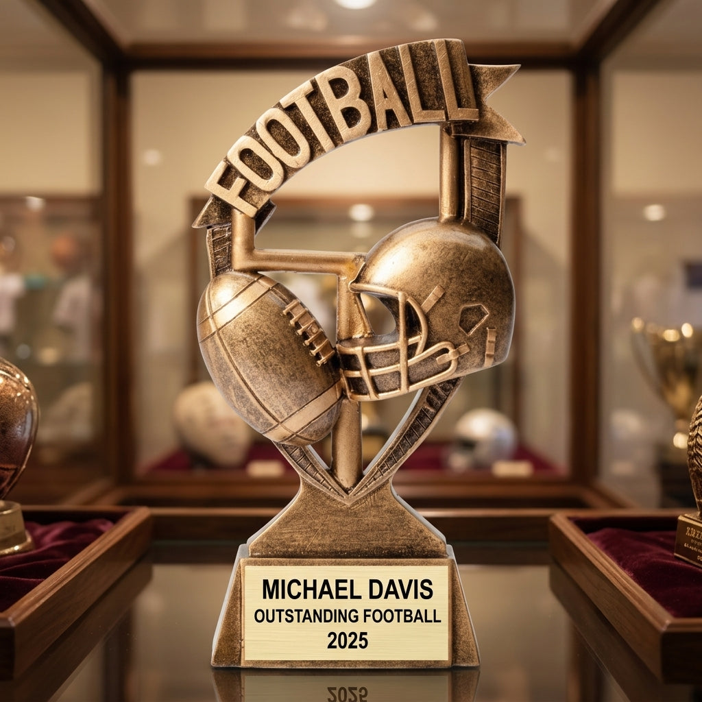 Personalized | Football Award | Custom Engraved | Football Trophy | Personalized Award | Youth Football | Team Recognition | MVP Award - View 1
